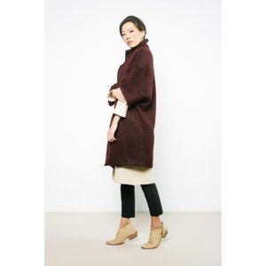 ELIZABETH SUZANN 100% Wool Cocoon Coat Petite